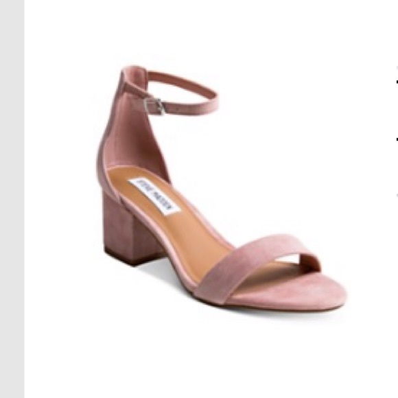 mauve block heel sandals